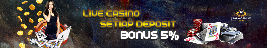 5% Setiap Deposit Live Casino